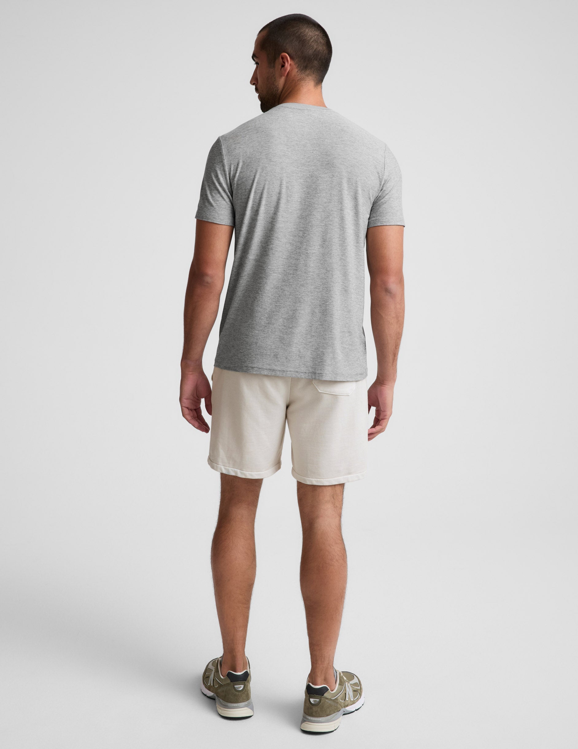 Beyond Yoga Men's Terry Shorts - Washed Vintage White