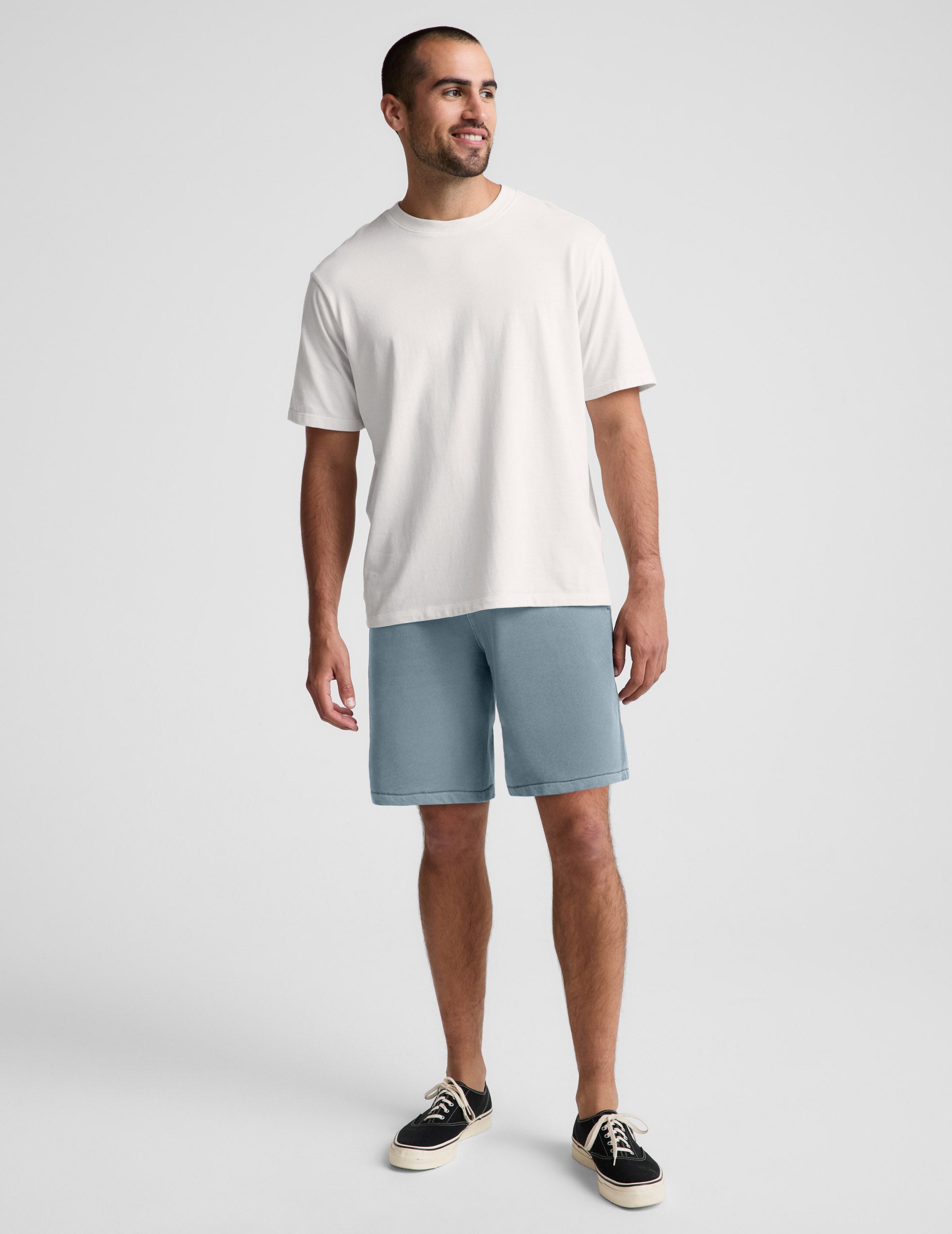 Beyond Yoga Men's Terry Shorts - Washed After Dark Navy