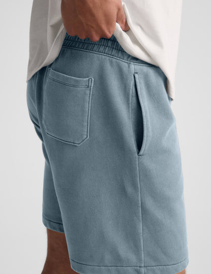 Beyond Yoga Men's Terry Shorts - Washed After Dark Navy