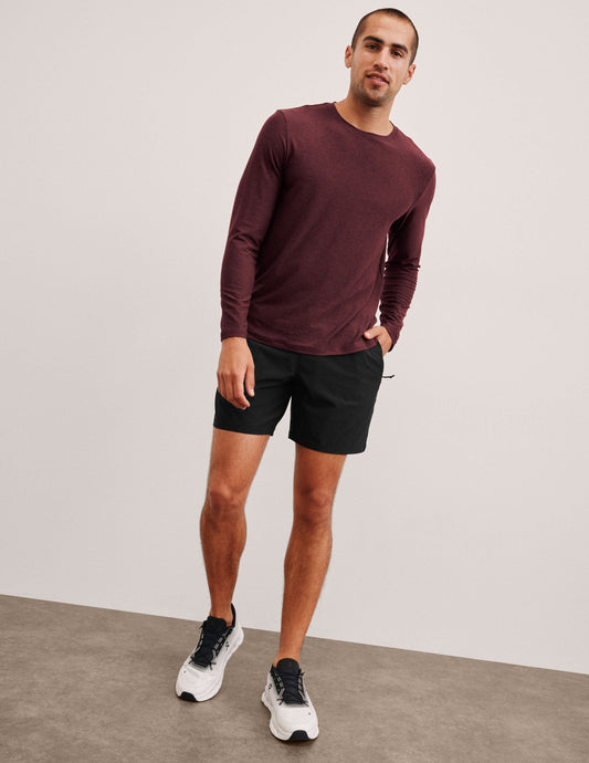 Beyond Yoga Men's 7" Running Elastic Waist Pivotal 2.0 Shorts - Black