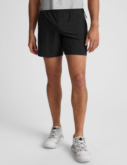 Beyond Yoga Men's 7" Running Elastic Waist Pivotal 2.0 Shorts - Black