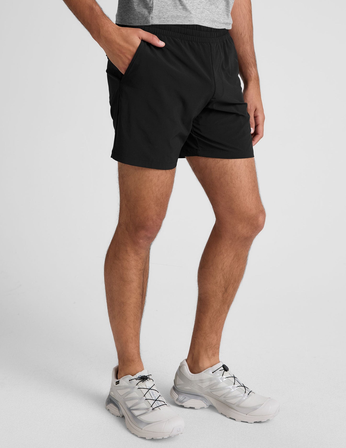 Beyond Yoga Men's 7" Running Elastic Waist Pivotal 2.0 Shorts - Black