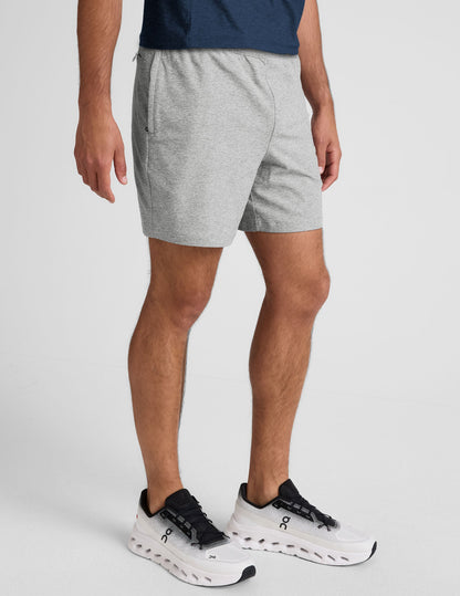 Beyond Yoga Men's Casual 7-Inch Spacedye Shorts - Silver Mist