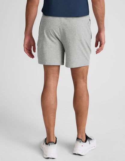 Beyond Yoga Men's Casual 7-Inch Spacedye Shorts - Silver Mist