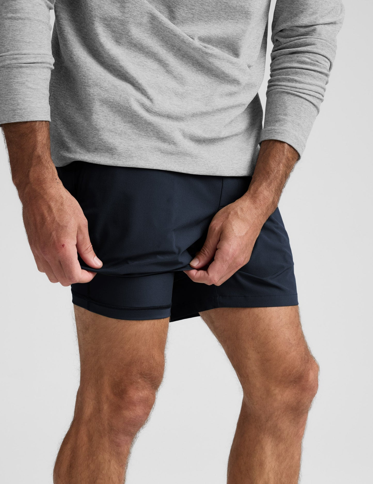 Beyond Yoga Men's 7" Lined Running Pivotal 2.0 Shorts - Nocturnal Navy