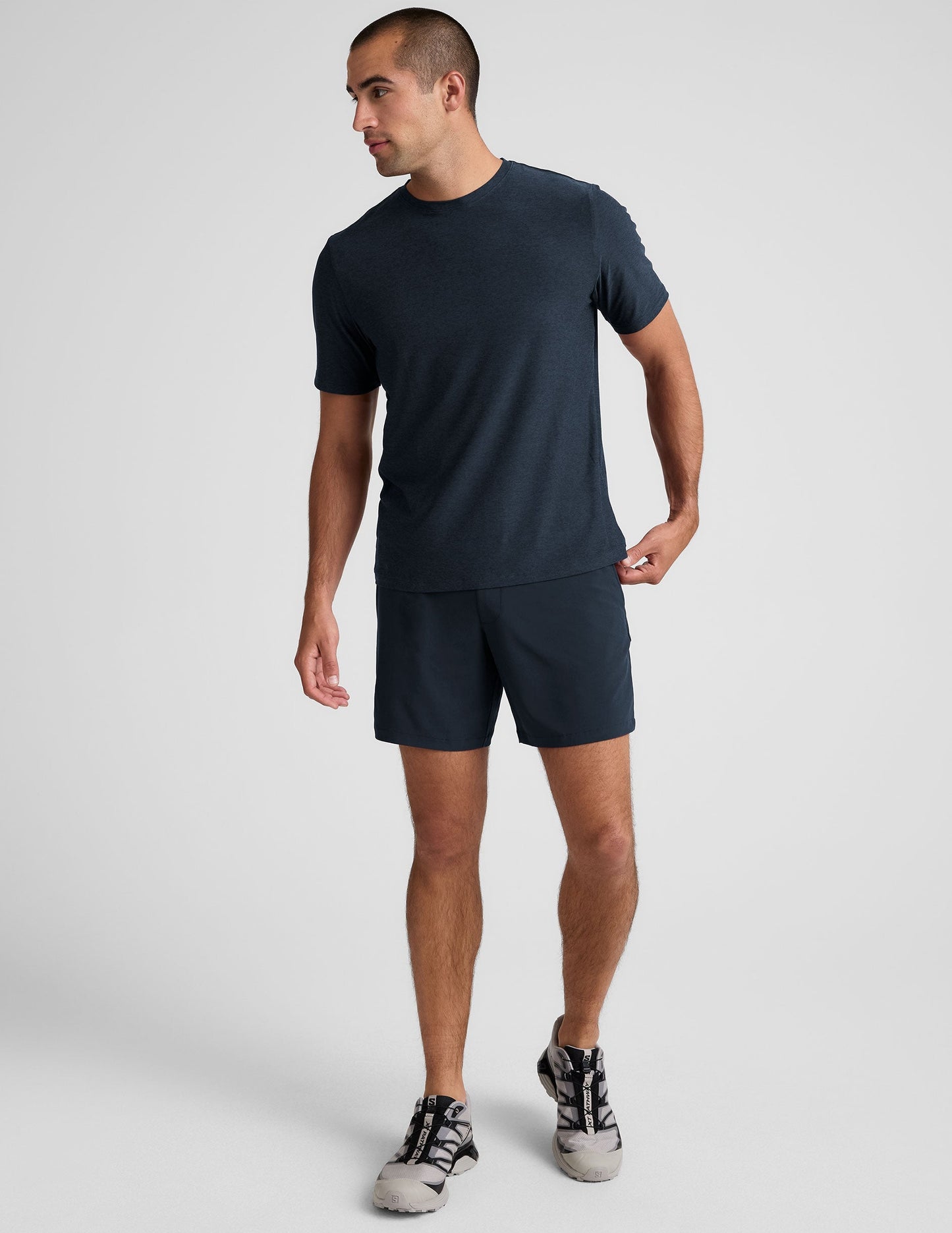 Beyond Yoga Men's 7" Lined Running Pivotal 2.0 Shorts - Nocturnal Navy