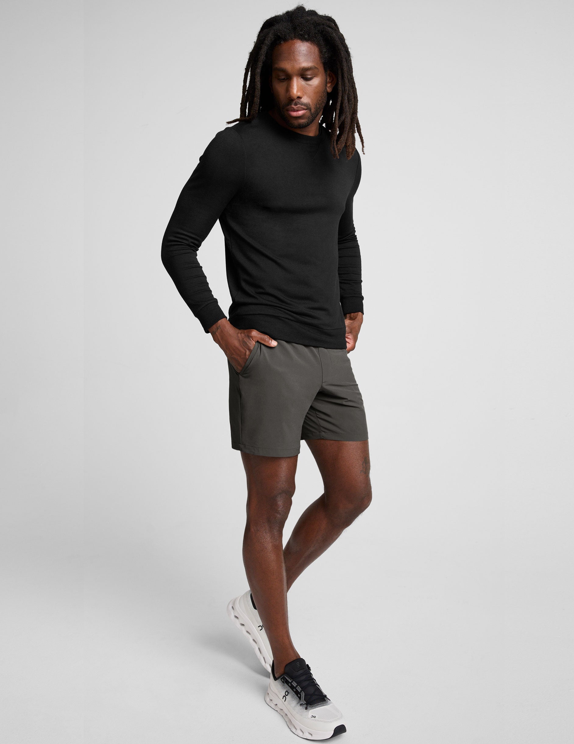 Beyond Yoga Men's Running 7 Inch Pivotal 2.0 Shorts - Graphite