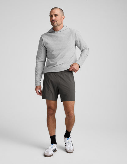 Beyond Yoga Men's Lined 7" Running Pivotal 2.0 Shorts - Graphite
