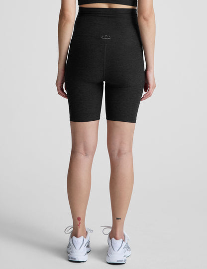 Beyond Yoga Women's Maternity Biker Spacedye Shorts - Darkest Night