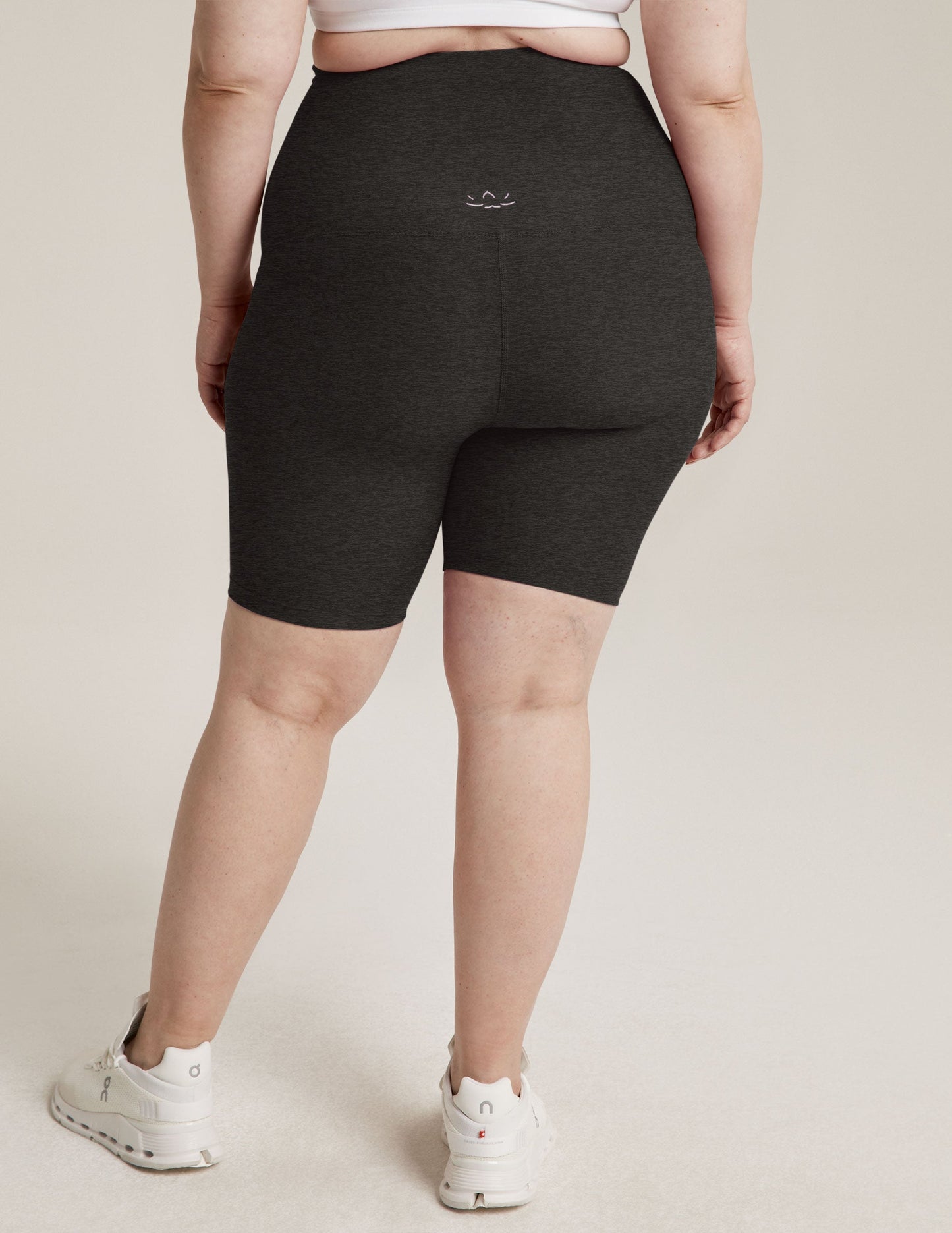 Beyond Yoga Women's Maternity Biker Spacedye Shorts - Darkest Night