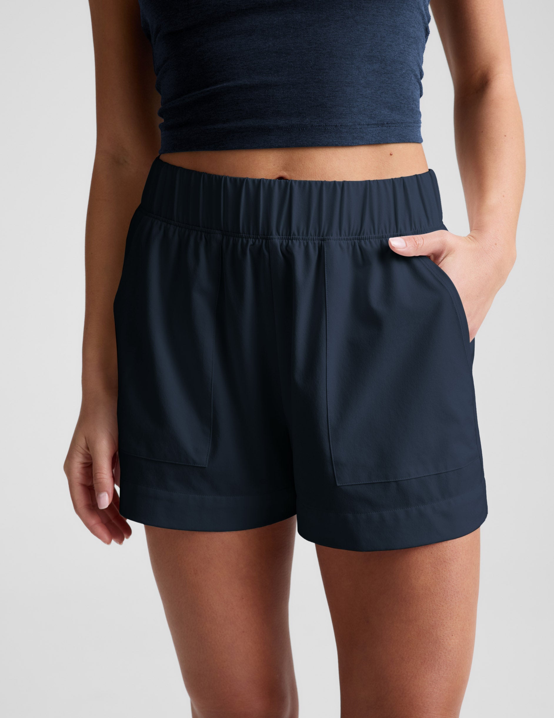 Beyond Yoga Women's Mid Rise 3" Stretch Easy Shorts - Nocturnal Navy