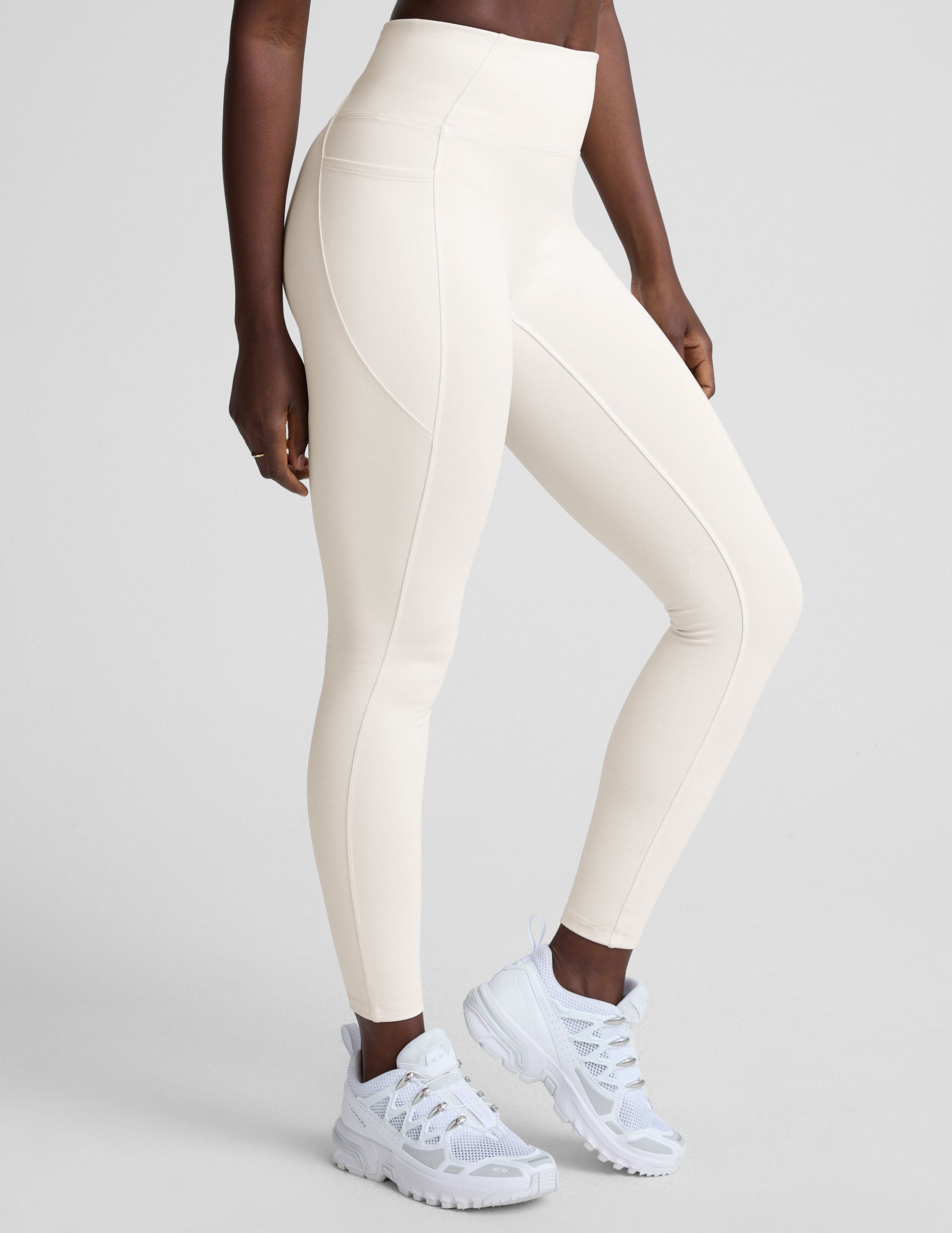 Beyond Yoga Pacer Fleece-Backed Zip Pocket Full Length Legging