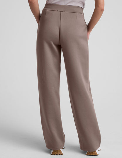 Beyond Yoga Wide Leg Pull On In The Flow Pants - Cappuccino