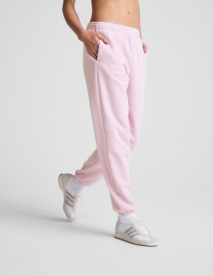 Beyond Yoga Relaxed Fit LuxeFleece Sweatpant - Frosty Pink