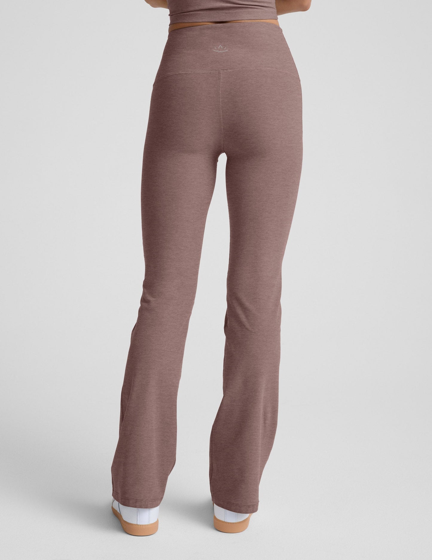 Beyond Yoga High Waisted Pocket Spacedye Bootcut Pants - Rosey Taupe