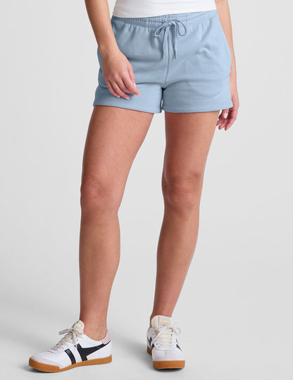 Beyond Yoga Women's Mid Rise LuxeFleece Sweat Shorts - Blue Zen