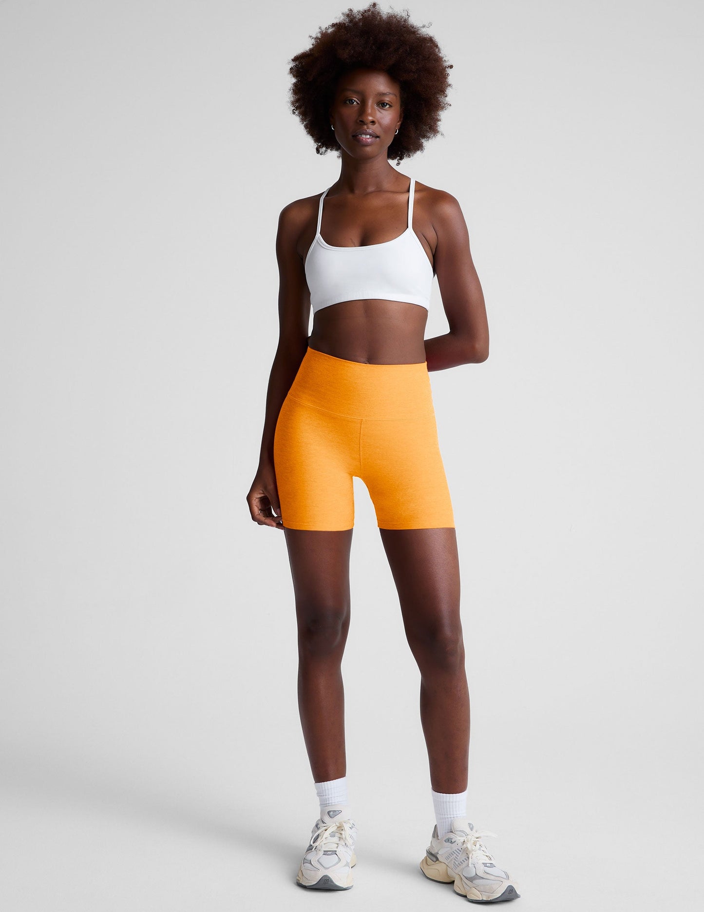 Beyond Yoga Women's 5" Spacedye Shorts - Mango Pop Heather