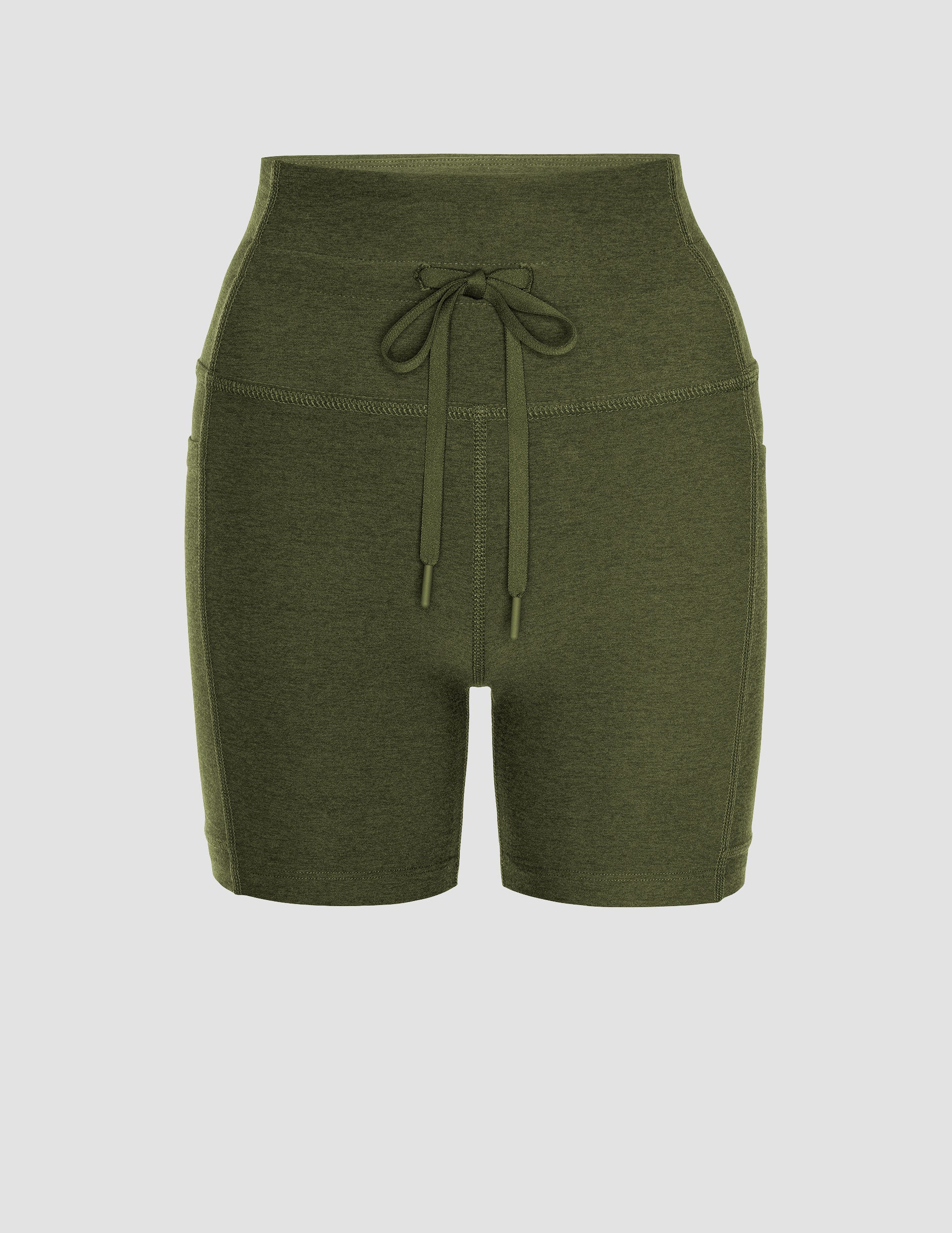 Beyond Yoga Women's High Waisted Pocket Spacedye Shorts - Army Green