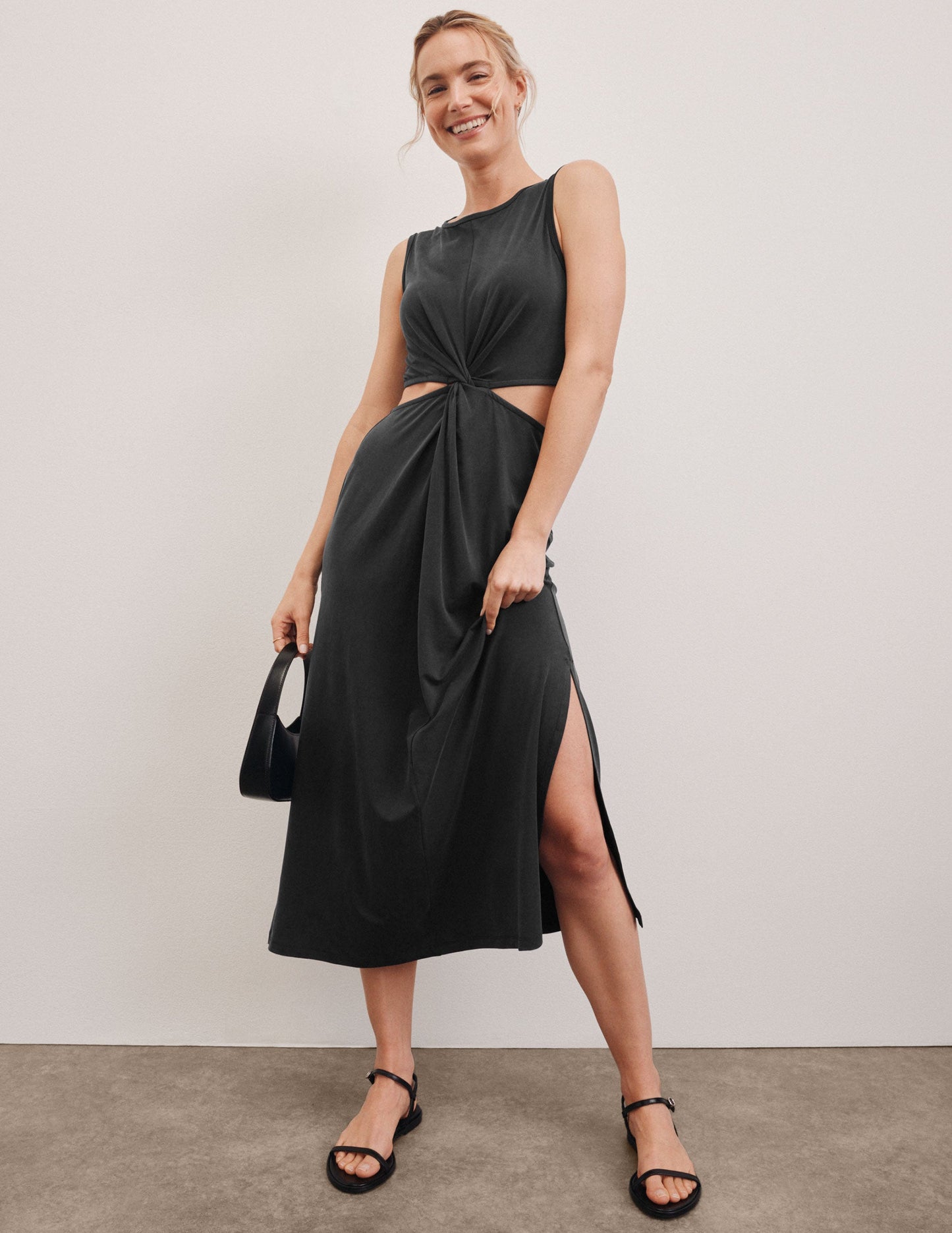 Beyond Yoga Around The World Front Twist Dress