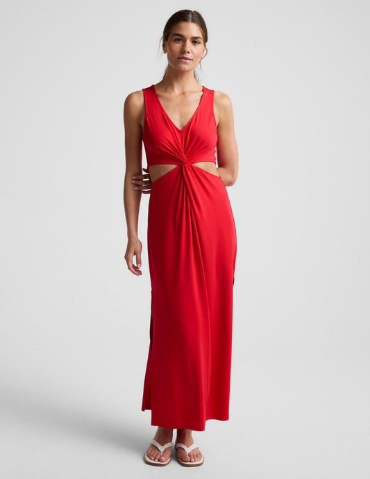 Beyond Yoga Maxi Around The World Front Twist Dress
