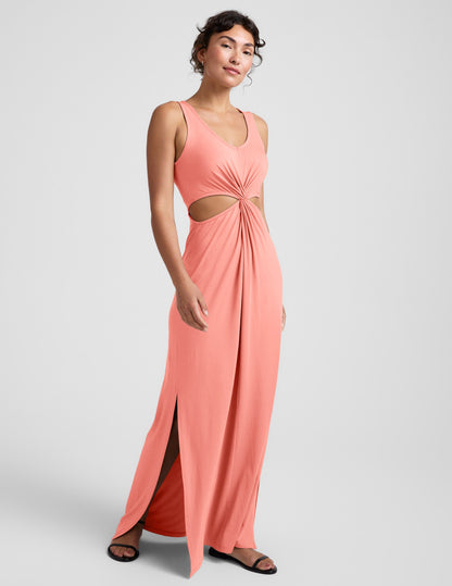 Beyond Yoga Maxi Around The World Front Twist Dress