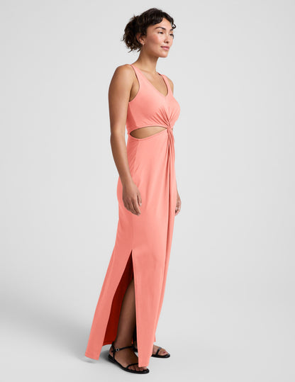 Beyond Yoga Maxi Around The World Front Twist Dress