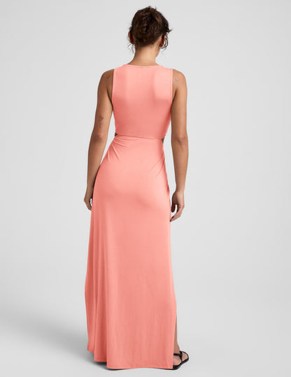 Beyond Yoga Maxi Around The World Front Twist Dress