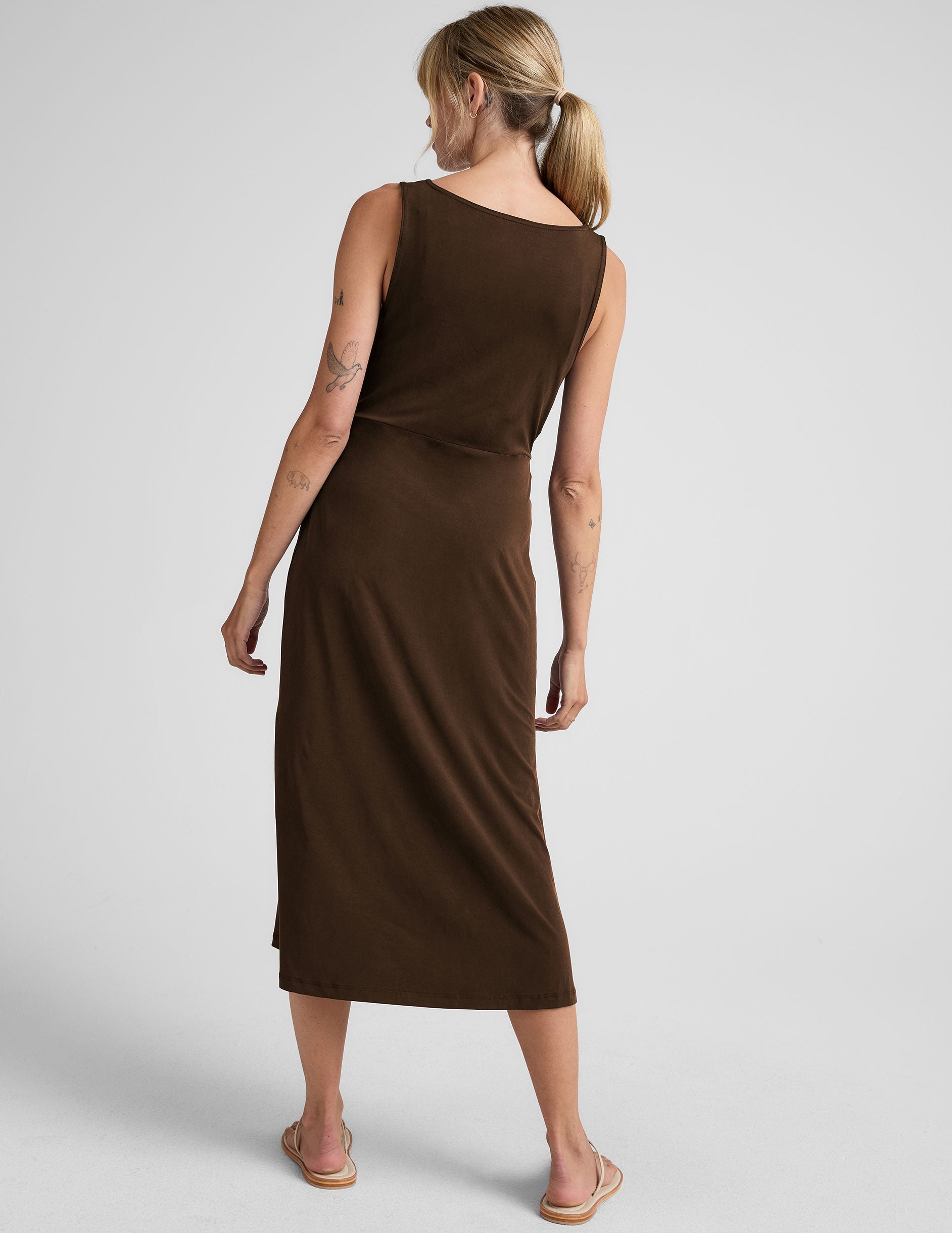 Beyond Yoga Rotation Side Twist Midi Dress