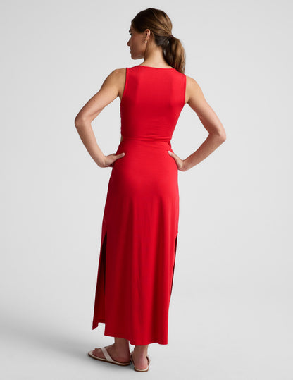 Beyond Yoga Maxi Around The World Front Twist Dress