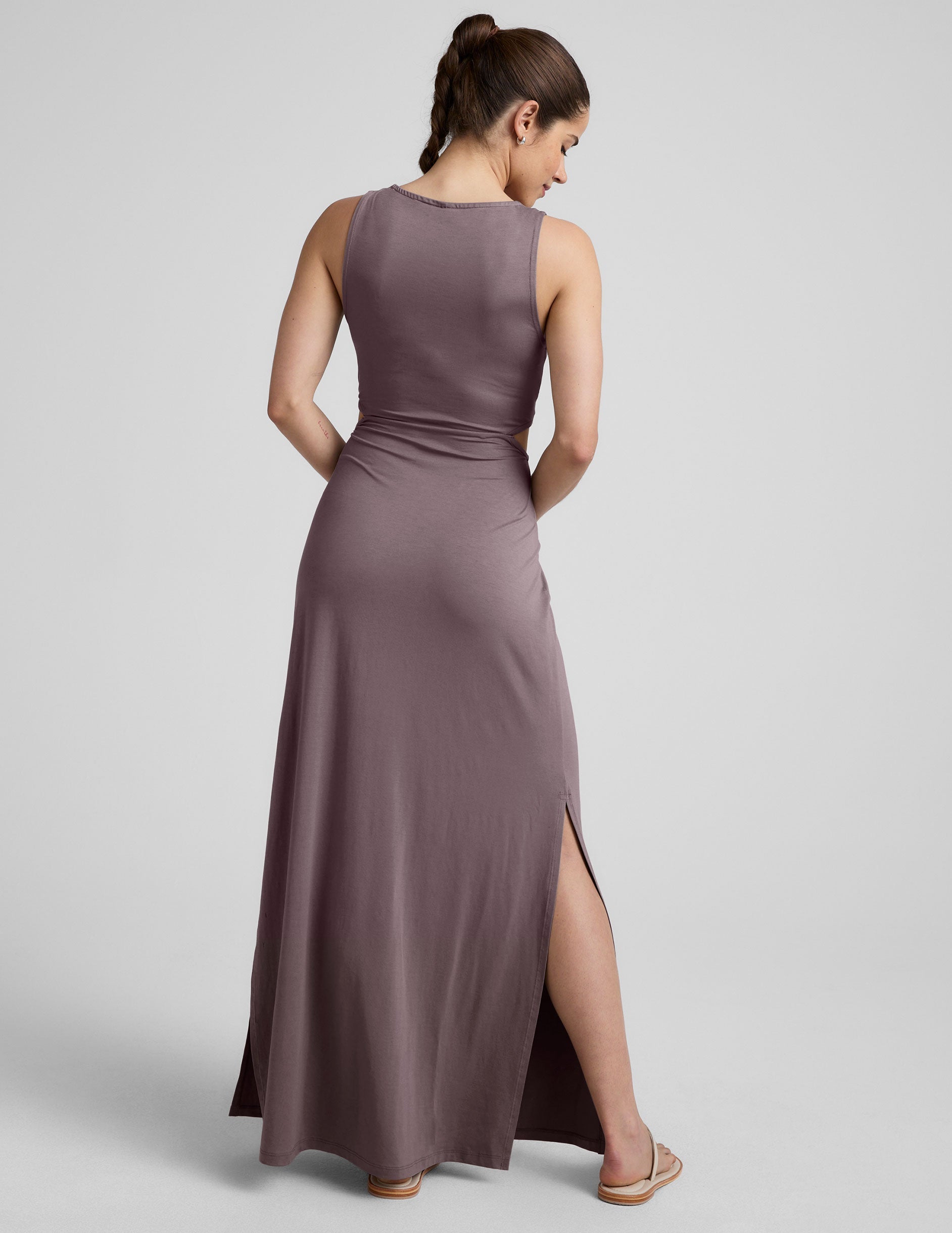 Beyond Yoga Around The World Front Twist Maxi Dress
