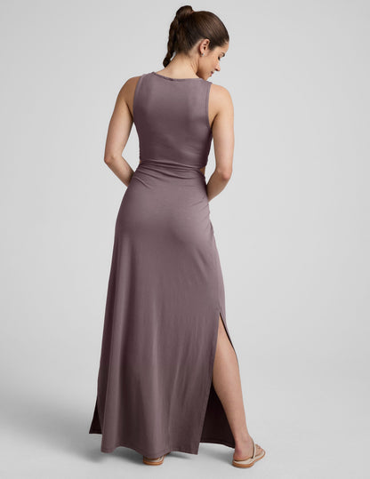 Beyond Yoga Around The World Front Twist Maxi Dress
