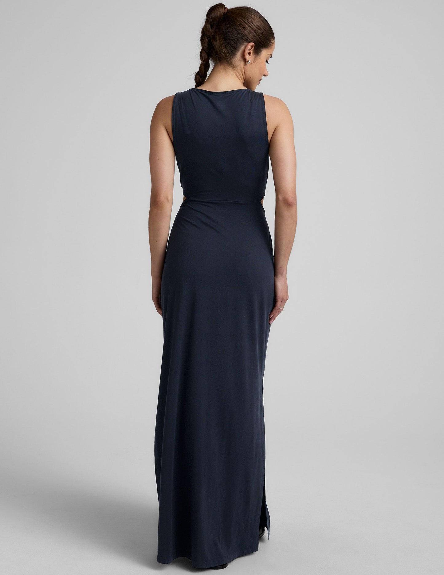 Beyond Yoga Around The World Front Twist Maxi Dress