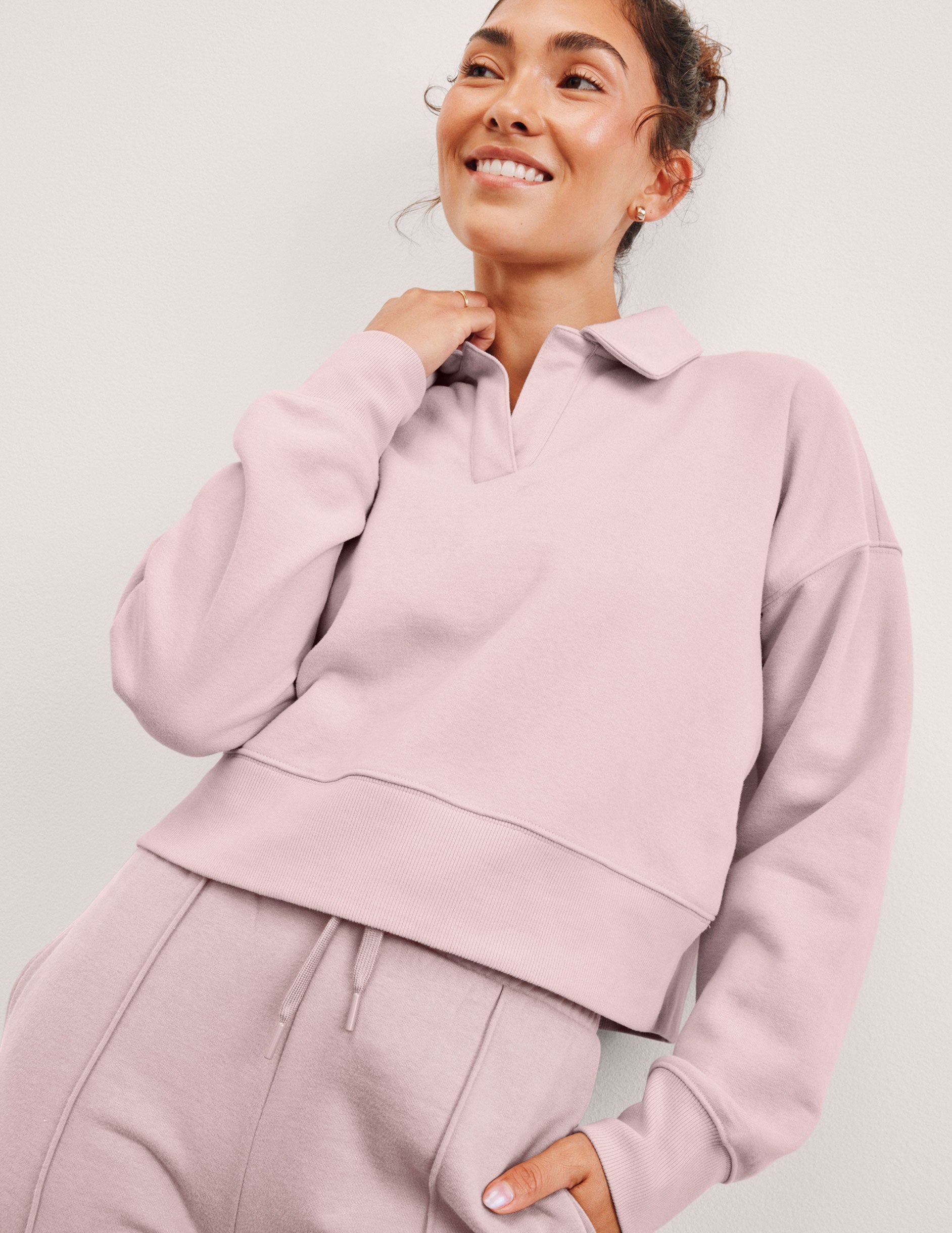 Beyond Yoga LuxeFleece Collared Sweatshirt