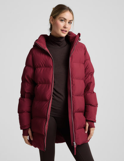 Beyond Yoga Warm Up Mid Length Puffer Jacket