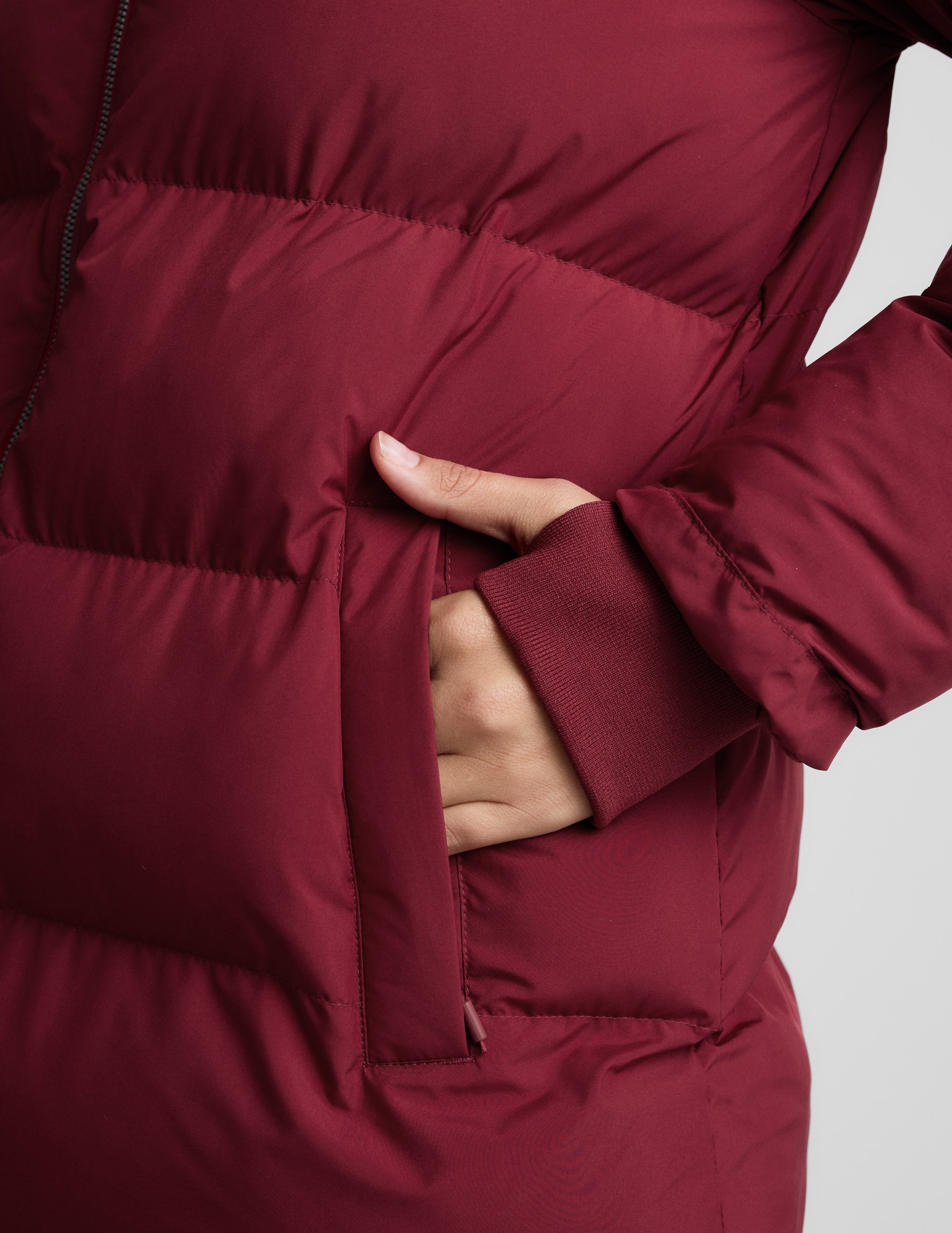 Beyond Yoga Warm Up Mid Length Puffer Jacket