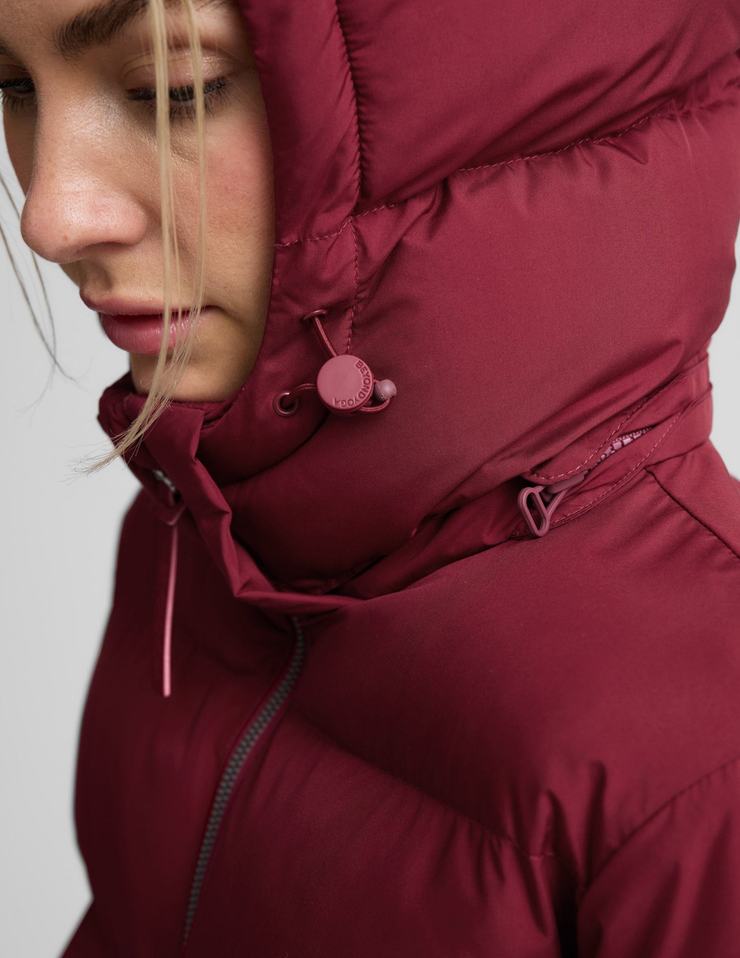 Beyond Yoga Warm Up Mid Length Puffer Jacket