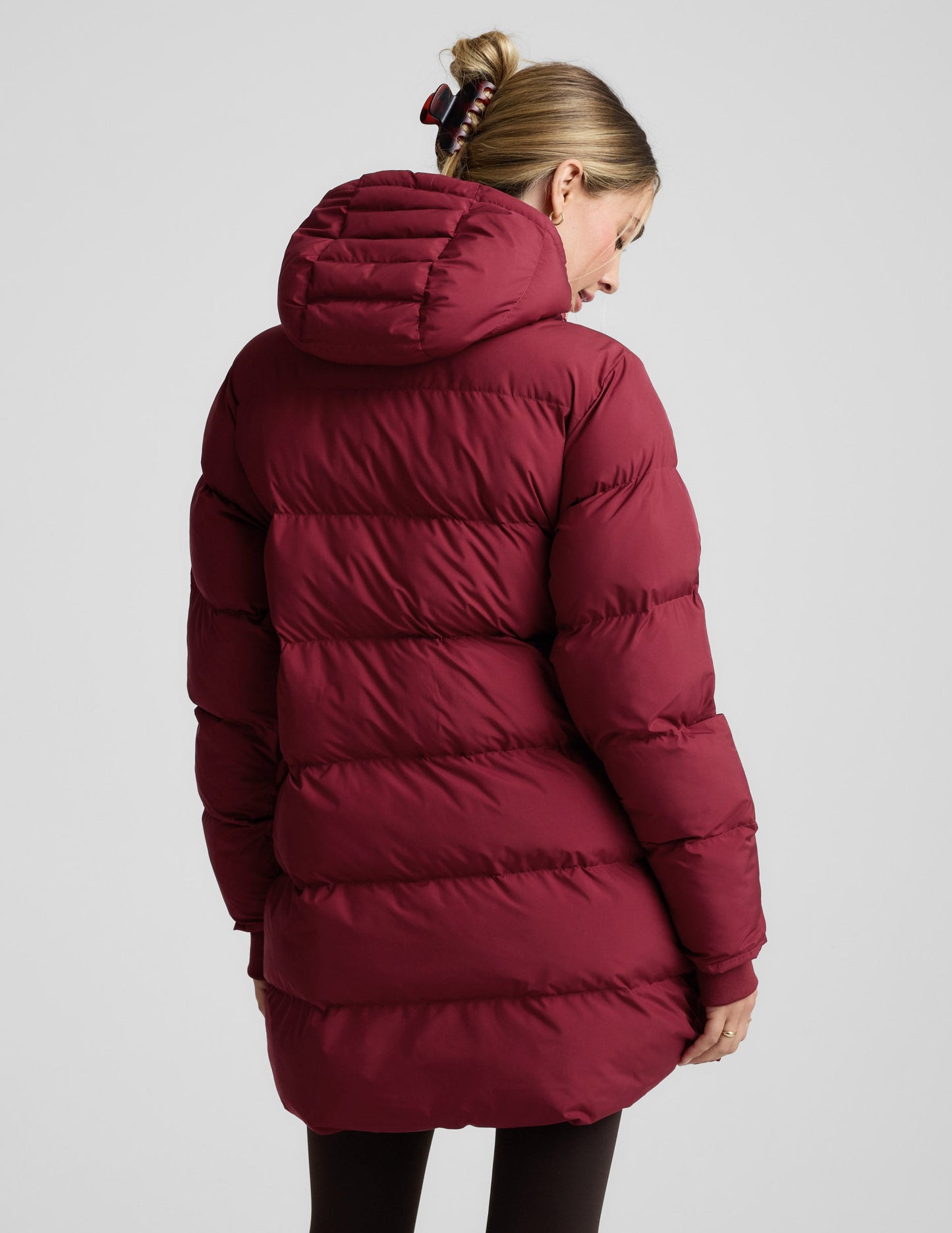 Beyond Yoga Warm Up Mid Length Puffer Jacket