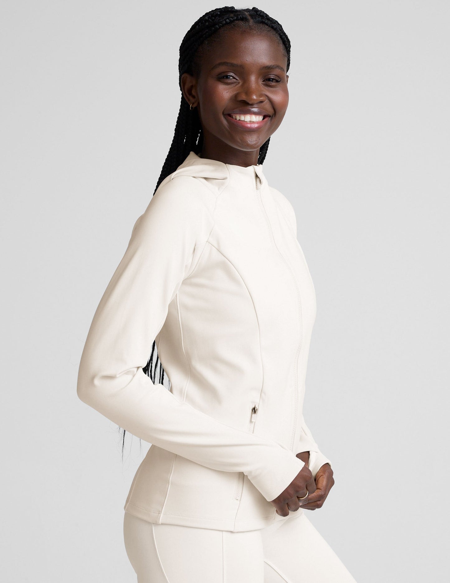 Beyond Yoga Pacer Fleece-Backed Full Zip Jacket