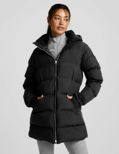 Beyond Yoga Warm Up Mid Length Puffer Jacket