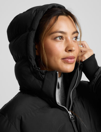 Beyond Yoga Warm Up Mid Length Puffer Jacket