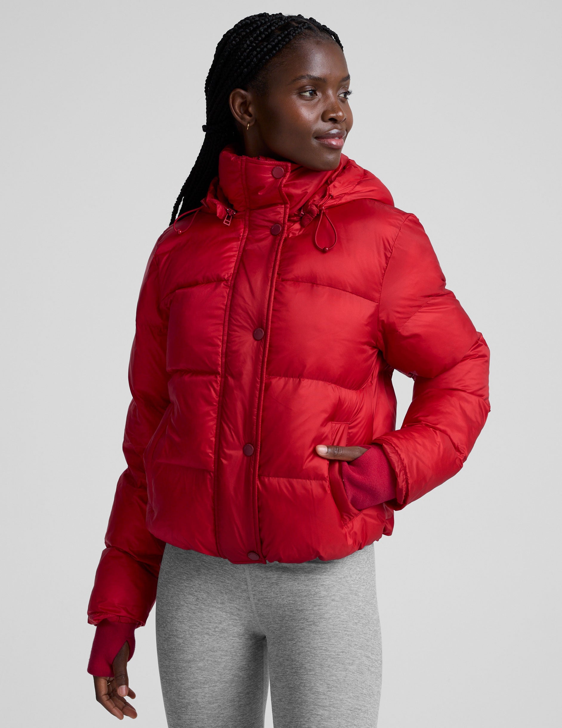 Beyond Yoga Big Cozy Hooded Puffer Jacket