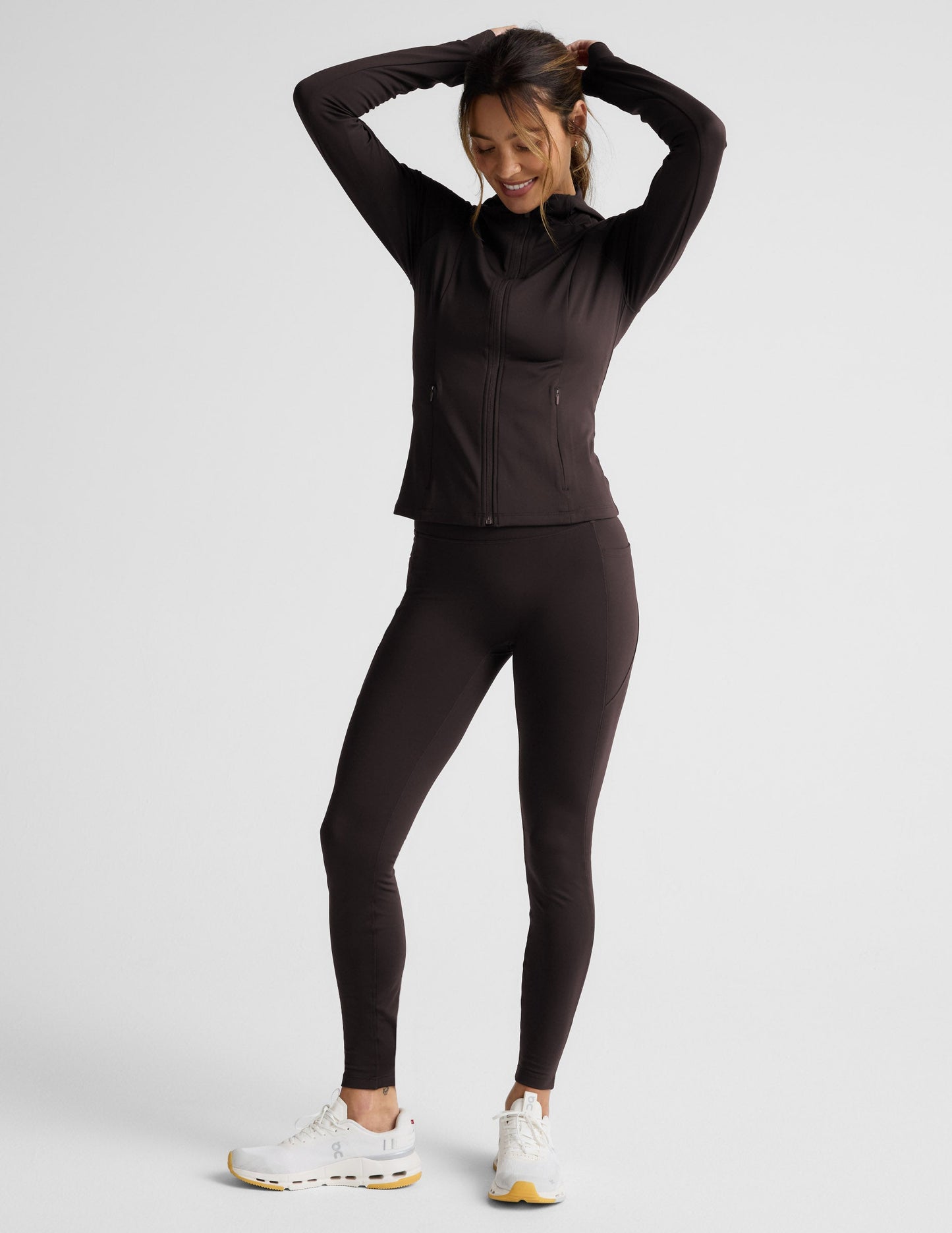 Beyond Yoga Pacer Fleece-Backed Full Zip Jacket