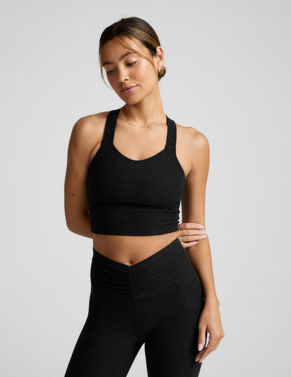 Beyond Yoga Spacedye Twist Through Cropped Tank
