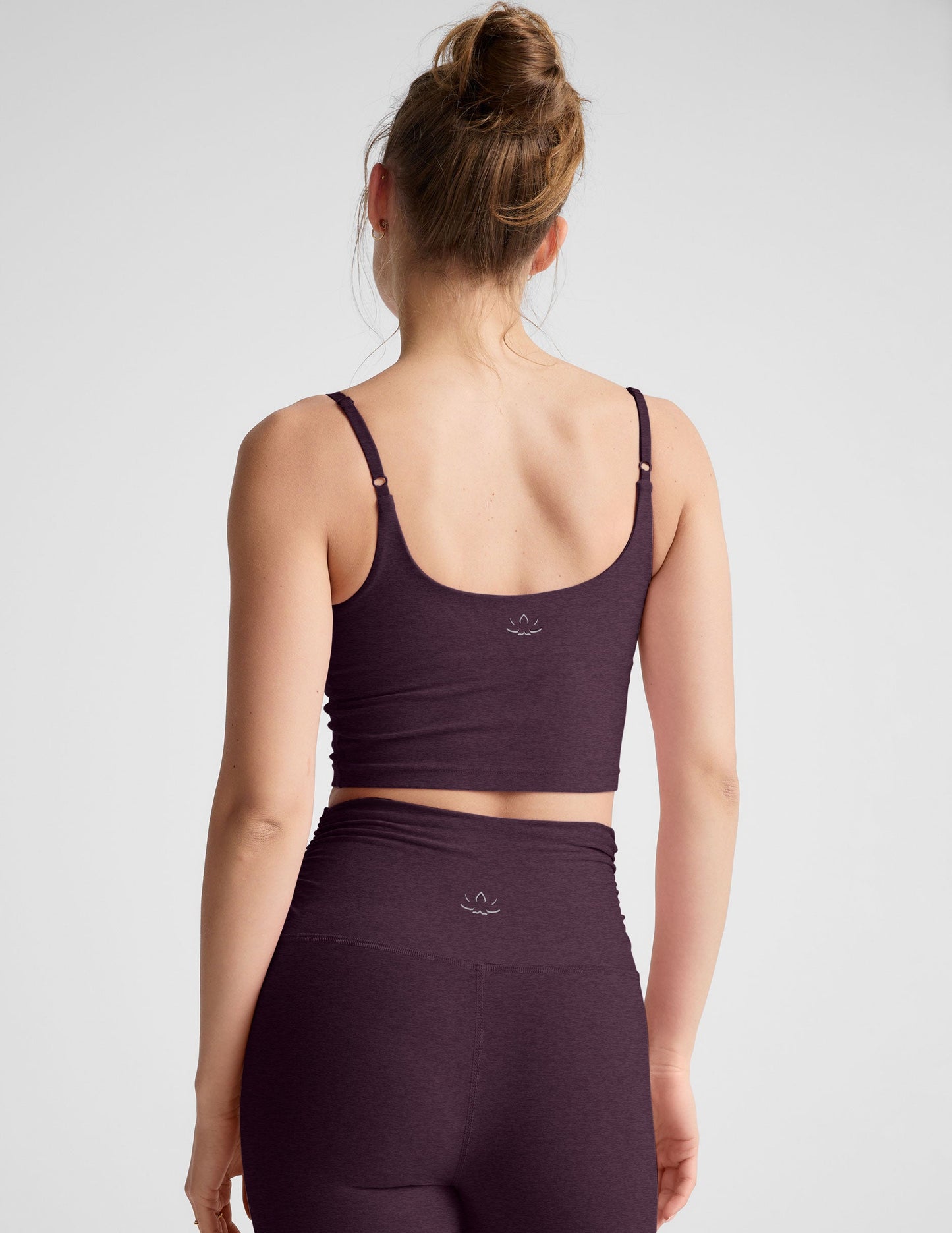 Beyond Yoga Spacedye Raise The Barre Shirred Cropped Tank