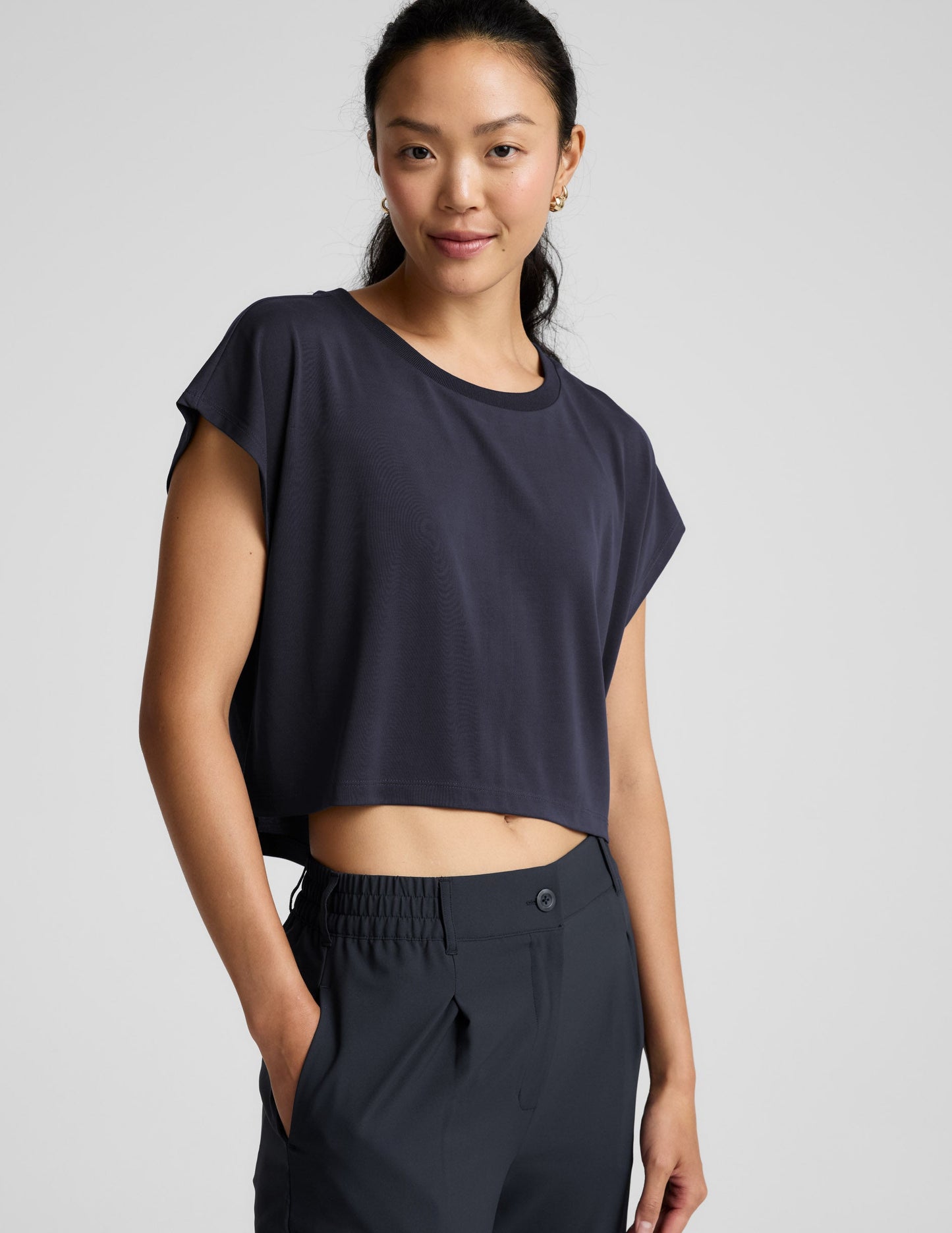 Beyond Yoga Studio Luxe Cropped Tee