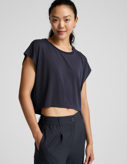 Beyond Yoga Studio Luxe Cropped Tee