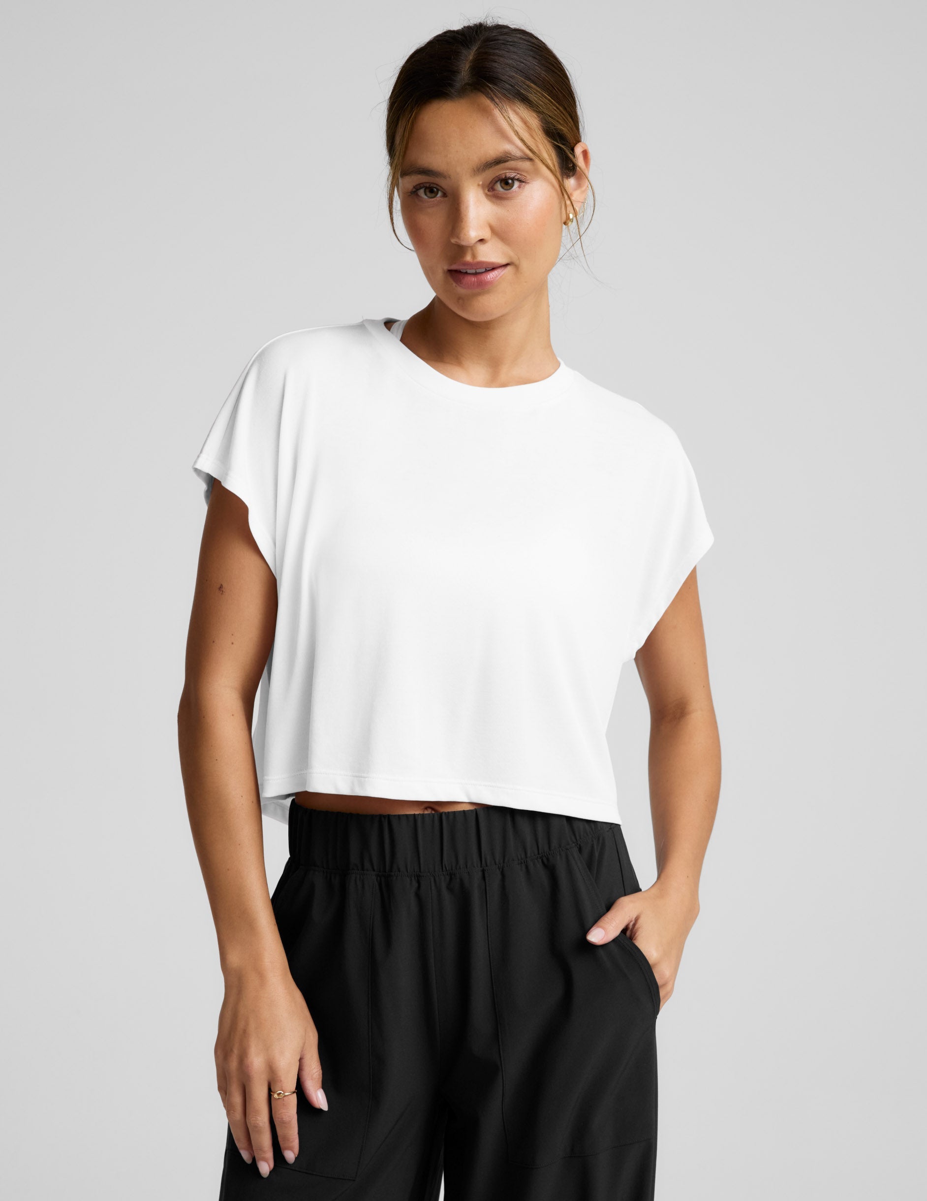 Beyond Yoga Studio Luxe Cropped Tee
