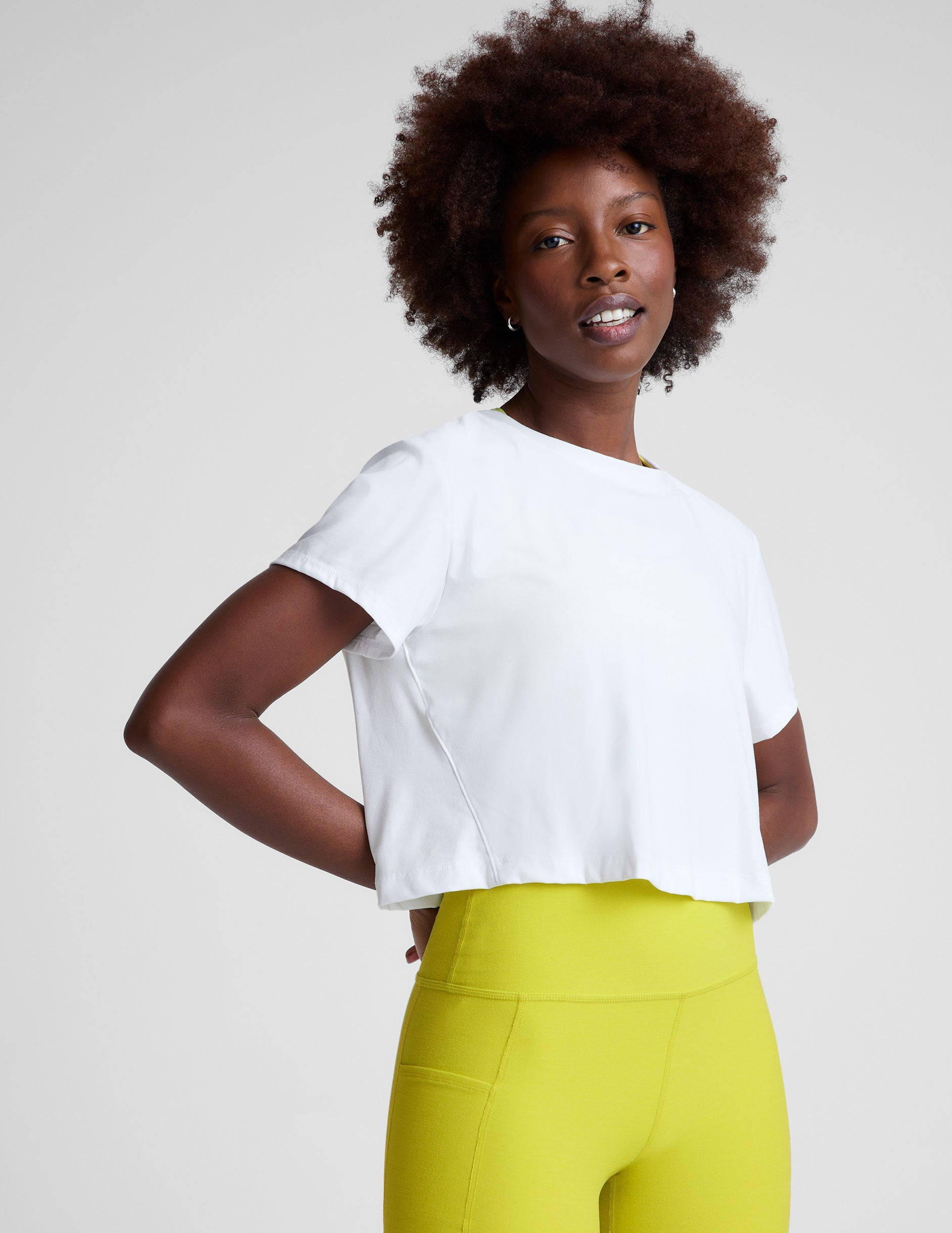 Beyond Yoga Featherweight Supreme Cropped Tee