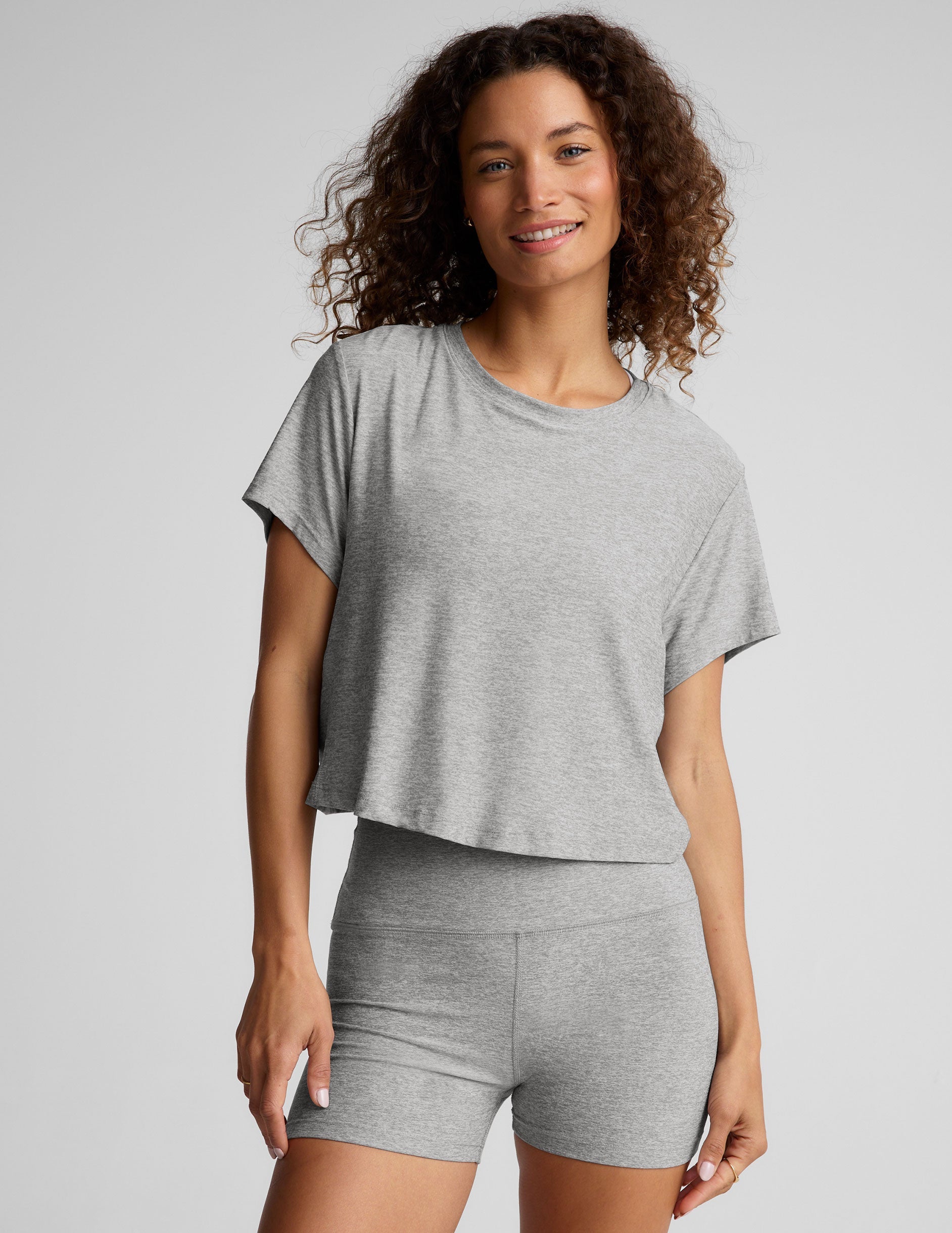 Beyond Yoga Featherweight Supreme Cropped Tee