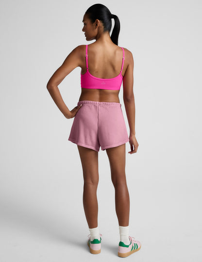Beyond Yoga Mid-Rise Fade Out Lounge Shorts - Washed Rich Raspberry